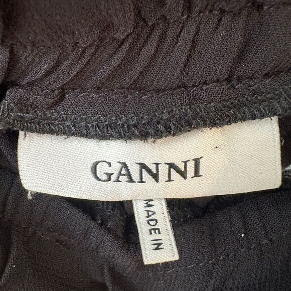 Ganni Floral Pant Lorita Georgette Sheer Size 8 - Picture 8 of 11